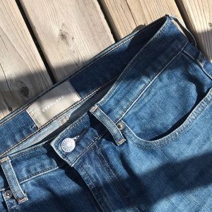 Everlane High Rise Skinny Jean Mid Blue Denim